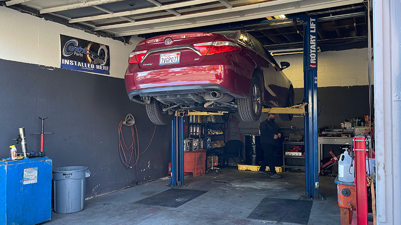 Auto repair in Sunnyvale, California.